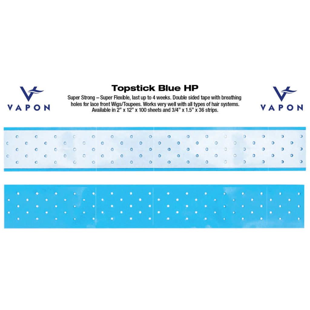 Vapon Topstick 1 x 3 - Clear Strips - New Hypoallergic Premium Pack - 120 Count